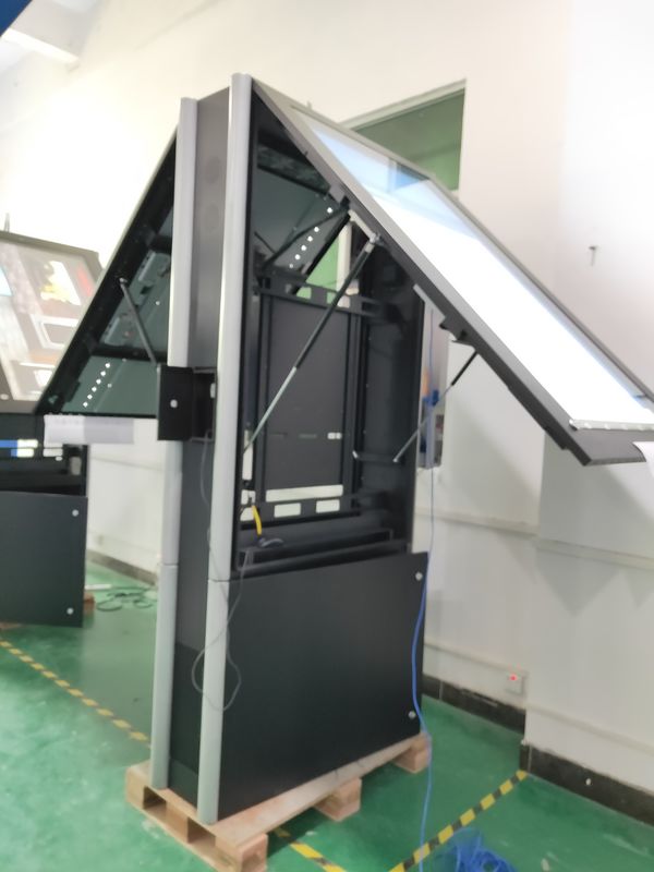 IP65 Zic Coated Steel LG IPS Outdoor Digital Display Multi Languange 50000 Hours Long Lifespan
