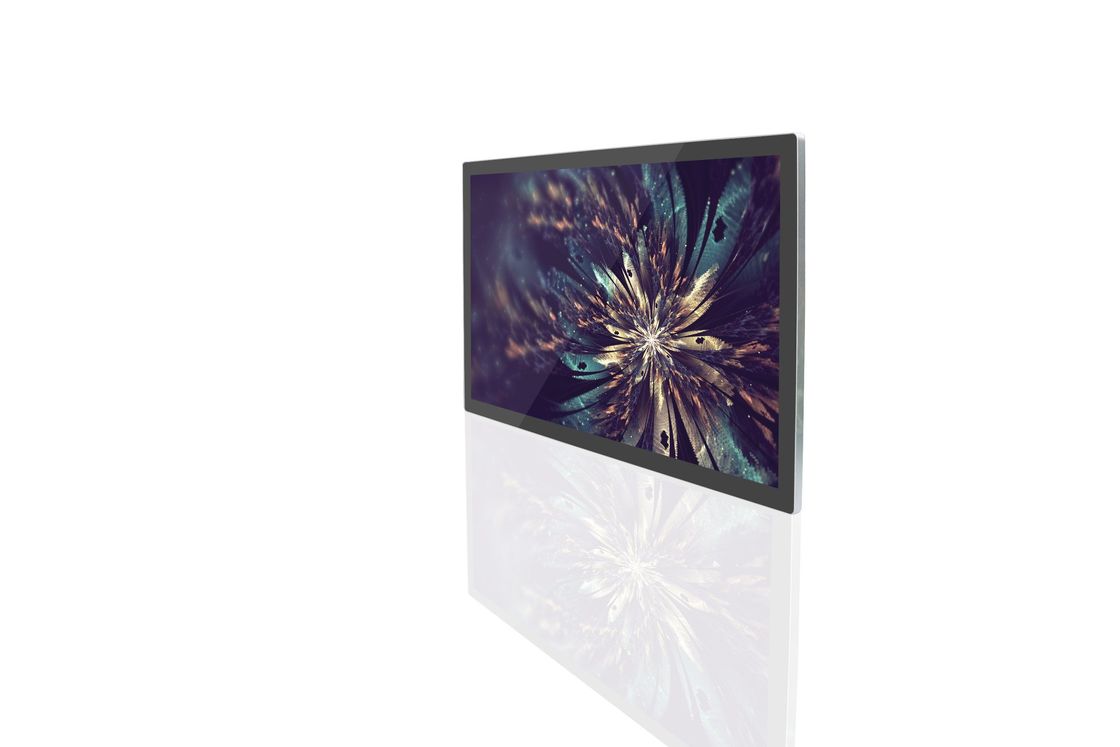 65inch 4K Ultra HD Wall Mounted Digital Signage With 4mm/10mm Spliced Edges And Infrared Touch Panel
