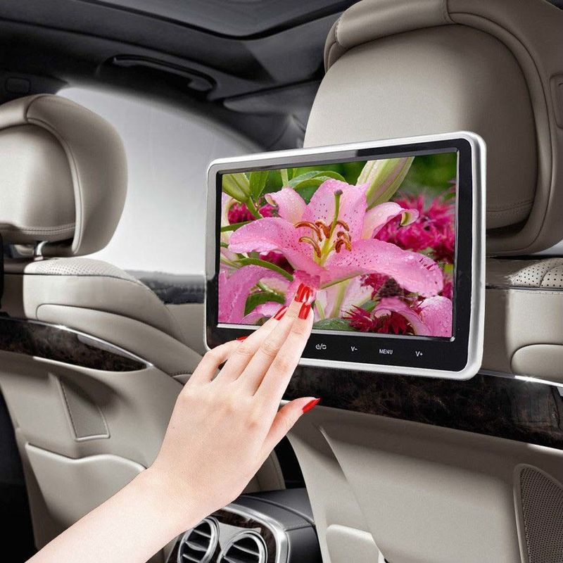 10 Inch Seatback Car LCD Screen HD With Dvd Player UV Painting IR FM Transmitter