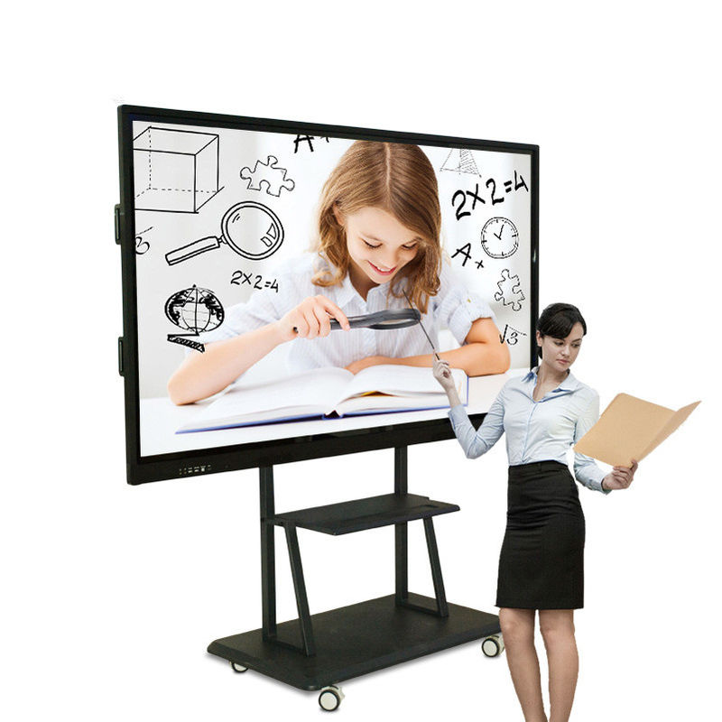 Interactive Multi Touch Digital Signage 75 Inch Aluminum Alloy Frame Material
