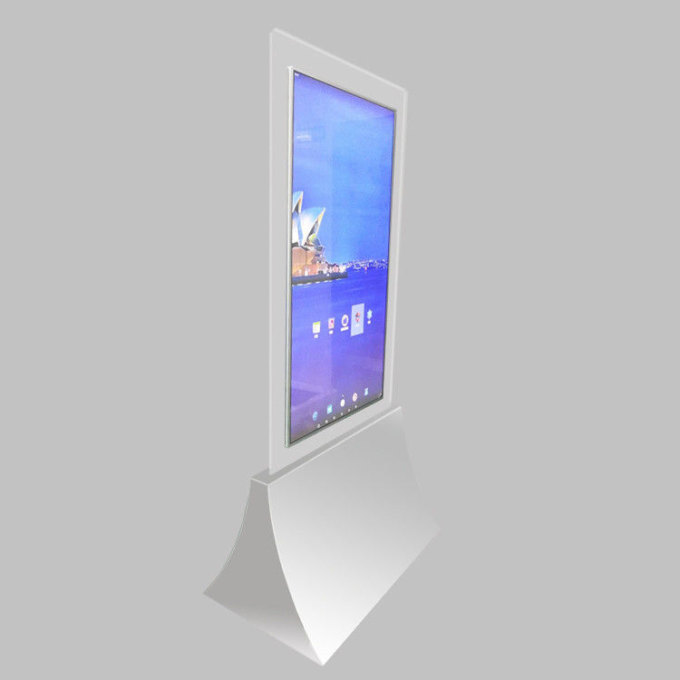 43&quot; 55&quot; Ultra Thin Digital Signage Kiosk Double Sided Floor Stand High Brightness For Shop