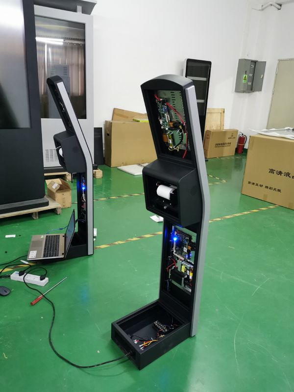 12.1inch floor standing capacitive touch screen kiosk with THERMAL printer built-in Android or PC OS for payment kiosk