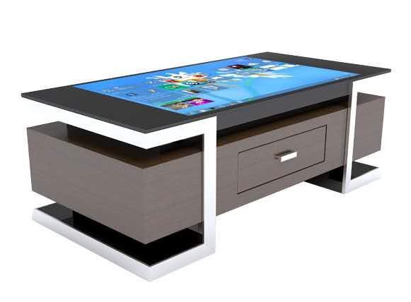 All In One Multimedia Touch Screen Computer Table For Restaurant / Coffee Shop