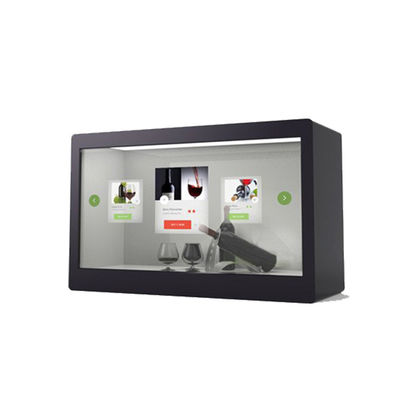 Indoor LCD Transparent Display Screen Capacitive Touch With CE FCC 3C RoHS