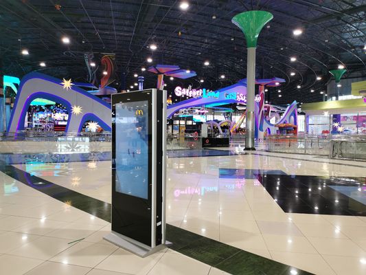 Double Sided PC All In One Touch Screen Kiosk Monitor 55 Inch Retail Signage 450 Cd/㎡