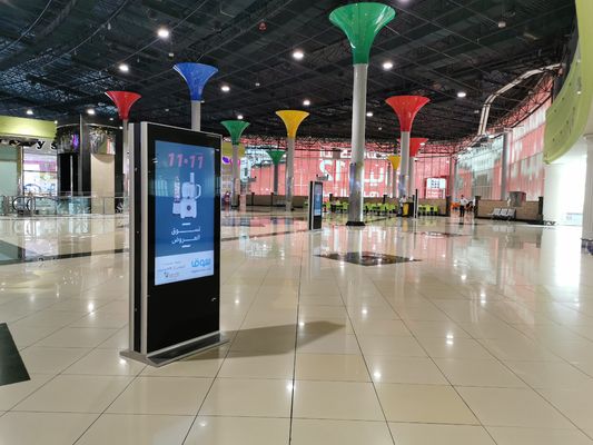 Double Sided PC All In One Touch Screen Kiosk Monitor 55 Inch Retail Signage 450 Cd/㎡