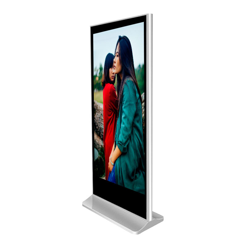43 inch lcd screen display vertical digital signage kiosk on wheels for ...