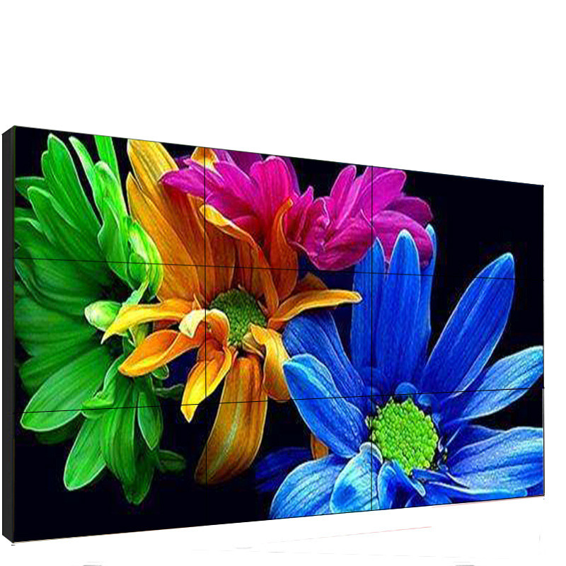 0.8mm gap 500 Cd/m2 4K Digital Signage Video Wall Display solutions 55 Inch For Commercial Exhibition