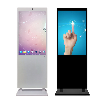 Custom White Vertical Advertising LCD Display 65 Inch LCD Digital Signage Display