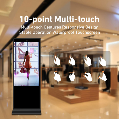 55inch LCD Advertising Kiosk 400cd/M2 USB Interface Digital Signage LCD Display