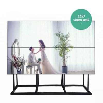 4x4 Ultra Thin LCD Video Wall Screen 55 Inch 500cd/M2 Long Lifespan
