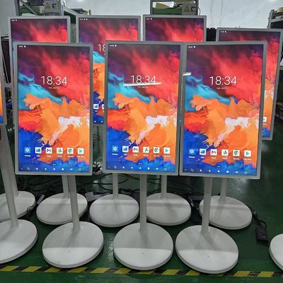 32 Inch Stand Portable Smart Interactive Touch Kiosk Mobile Wireless LCD Rotatable Display