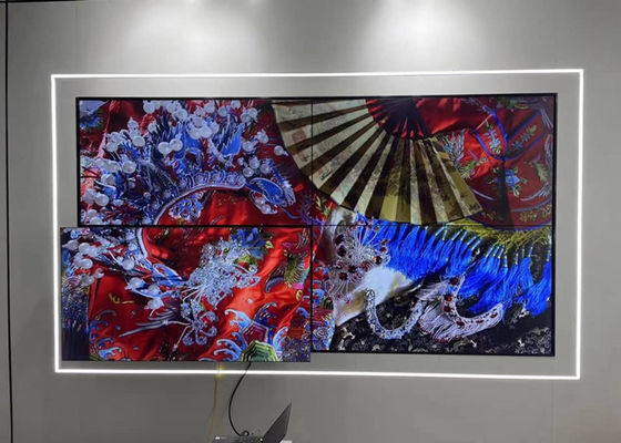 49in 1920x1080 3.5mm Bezel Multi Panel Video Wall Split TV 4K LCD