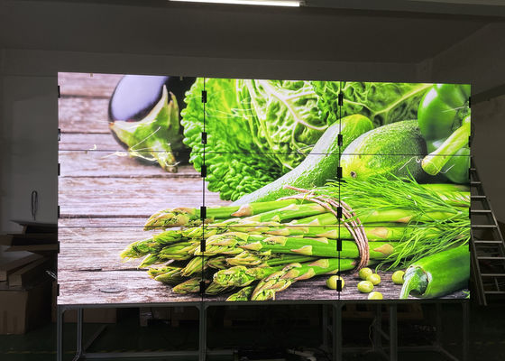Mount  250W 55 Inch 500nits LG video TV wall  Wall Mounted 1.8mm Bezel