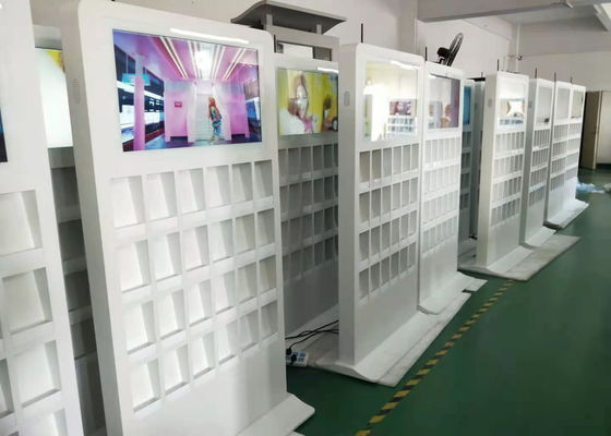 Touch Screen Kiosk Android 7.1 Vertical Multimedia  55in Magazine Holder
