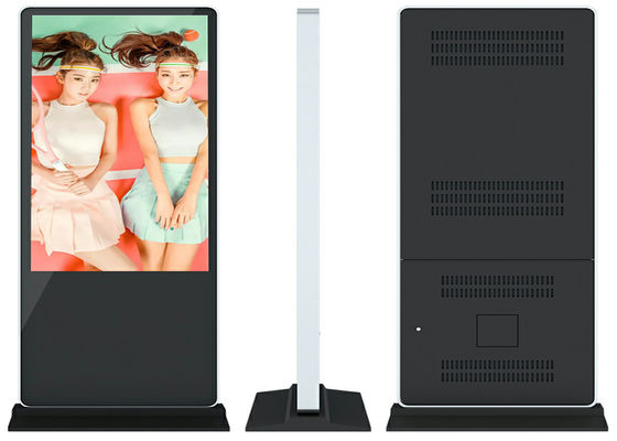 Digital Signage Kiosk  Toughened Glass Android 5.1 32inch Floor Standing