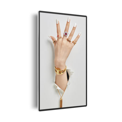 LCD Screen Android AC240V 350MHz Wall Mount  65 Inch VGA 300cd/m2